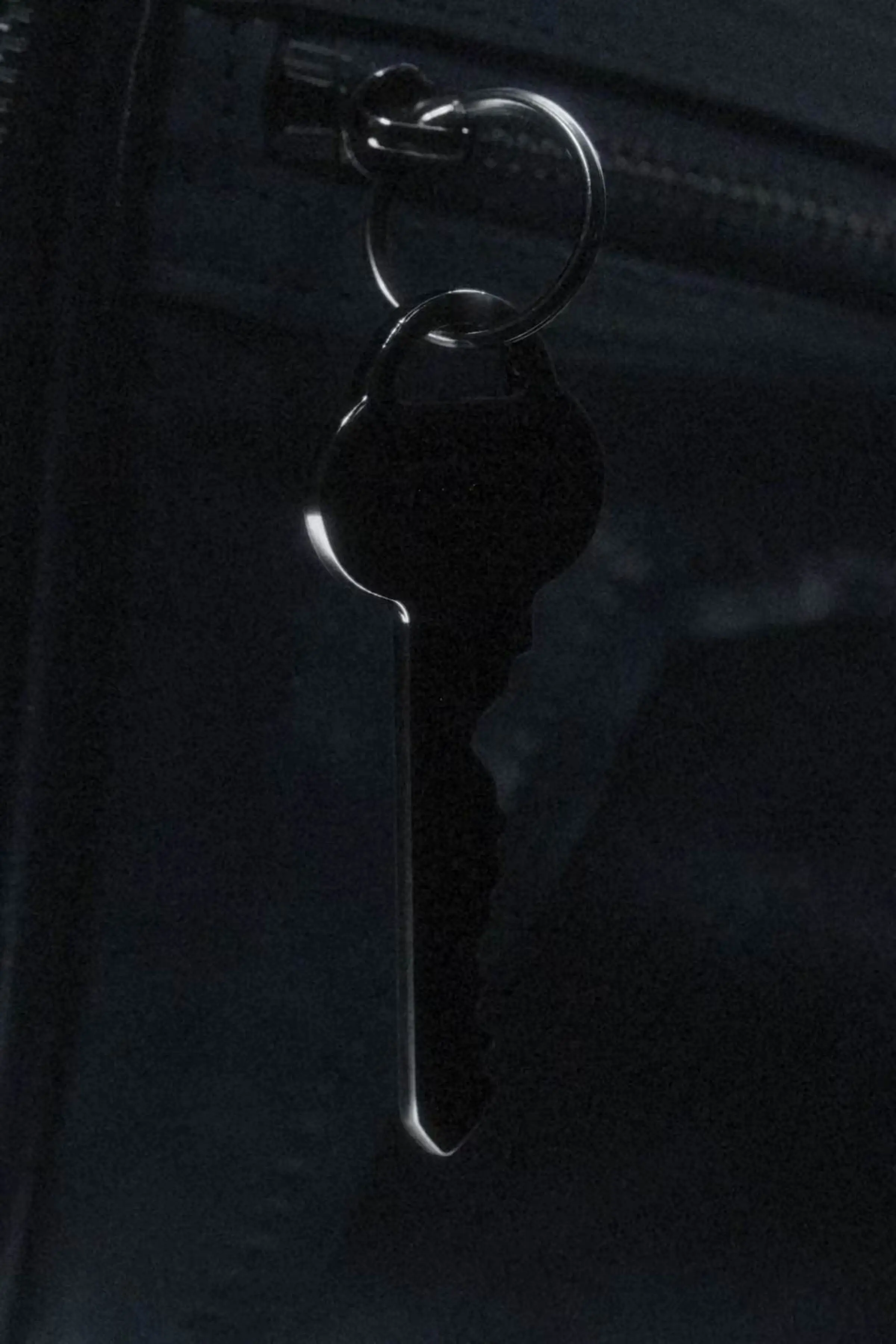 A key on a zip pull, from the campaign.