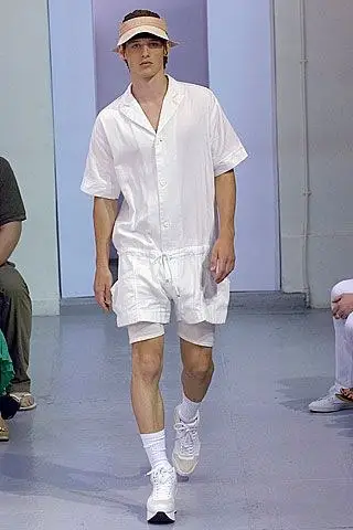 Kim Jones, Spring 2007 menswear. Sportswear in white.
