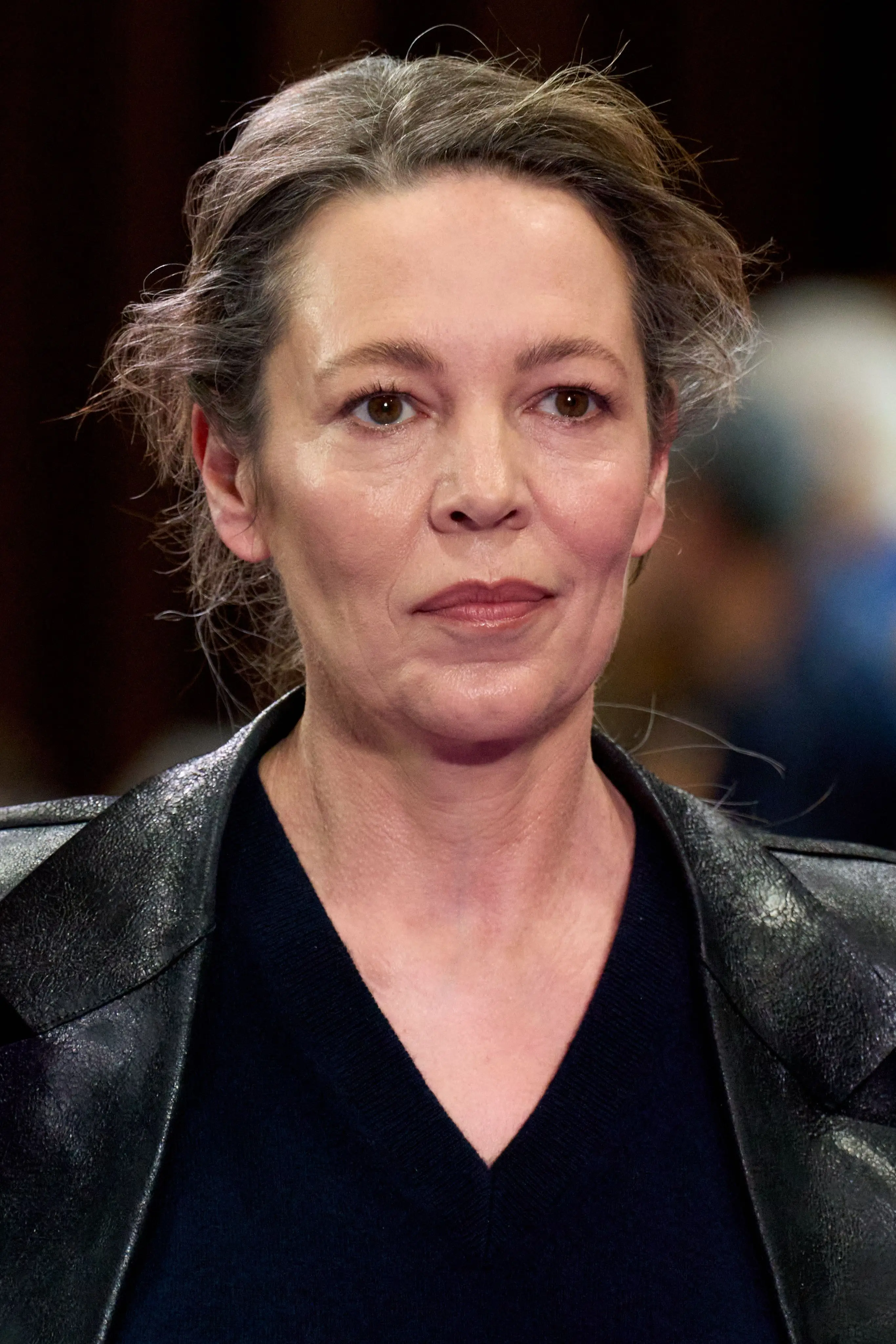 Detail. Olivia Colman, closer.